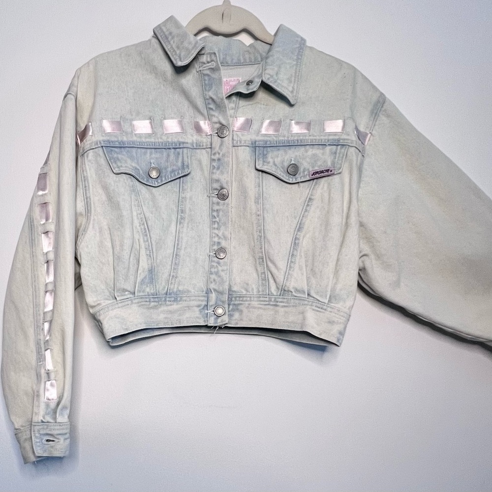 Y2K Vintage 90’s Jordache cropped jean jacket - Picture 2 of 9